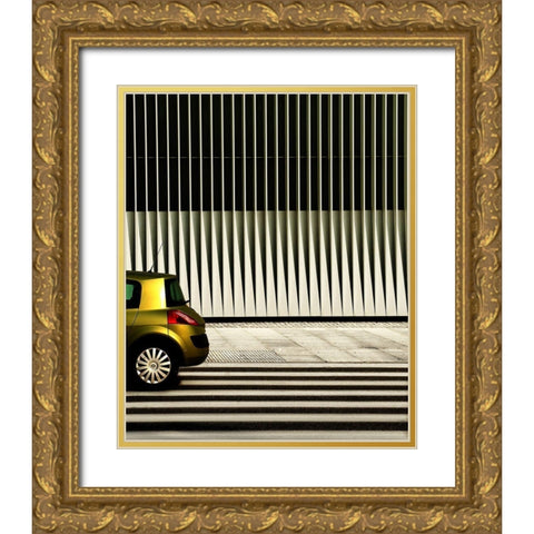 Untitled Gold Ornate Wood Framed Art Print with Double Matting by Niemiec, Anna