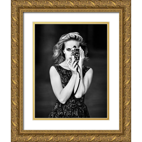 Photography Gold Ornate Wood Framed Art Print with Double Matting by Hur, Lars