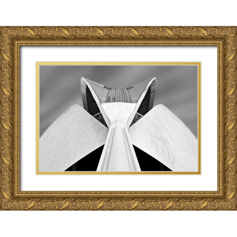 Calatrava Gold Ornate Wood Framed Art Print with Double Matting by Van Zaane, Alida
