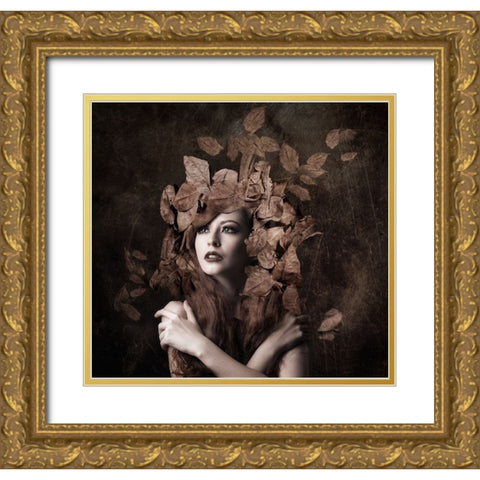 Artemis, Daughter Of Zeus Gold Ornate Wood Framed Art Print with Double Matting by Besari, Faizal