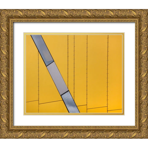 Angle Gold Ornate Wood Framed Art Print with Double Matting by Hammer, Jacqueline