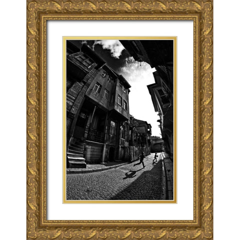 The Game Gold Ornate Wood Framed Art Print with Double Matting by Sevim, Ozden