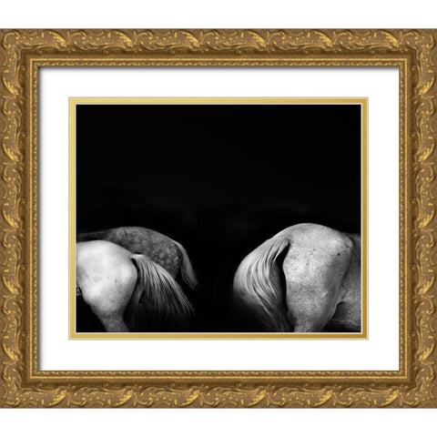 Tail Ends Gold Ornate Wood Framed Art Print with Double Matting by Wride, Linda