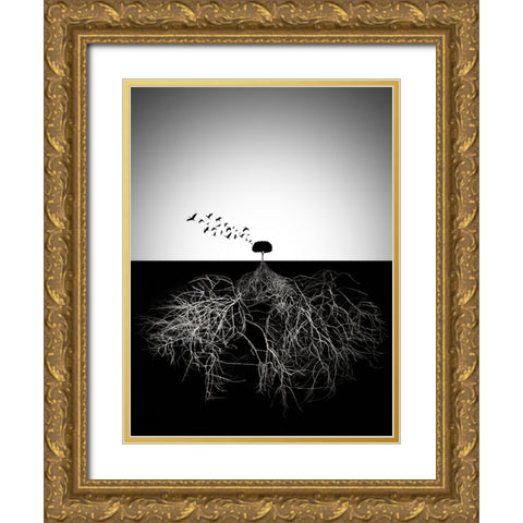 Do Not Judge According To Appearance Gold Ornate Wood Framed Art Print with Double Matting by Arslanian, Souren