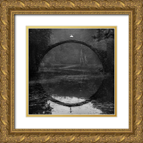 Ring Gold Ornate Wood Framed Art Print with Double Matting by Koztowski, tukasz