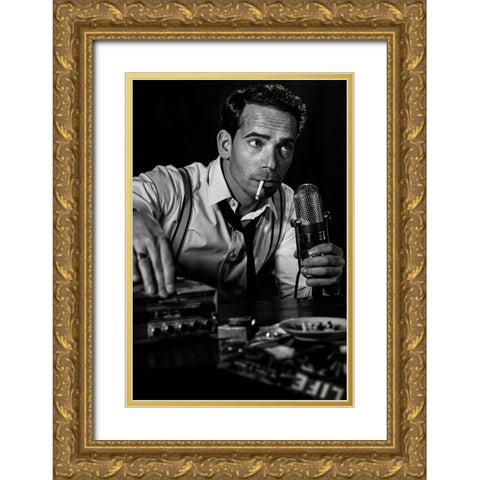 ....Good Night And Good Luck... Gold Ornate Wood Framed Art Print with Double Matting by Peter Muller Photography