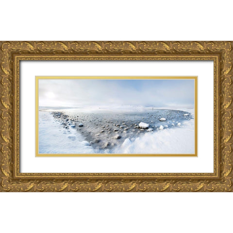 Alone In The Silence Gold Ornate Wood Framed Art Print with Double Matting by Molteni, Nicola