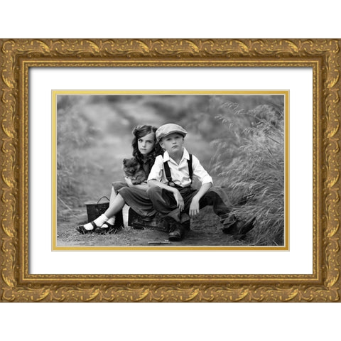 In Dreams Gold Ornate Wood Framed Art Print with Double Matting by Andelman, Katie