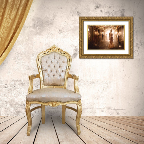 Gold Gold Ornate Wood Framed Art Print with Double Matting by Parishkov, Sergey