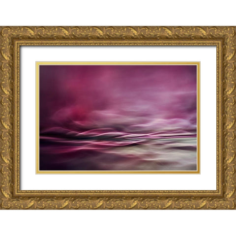 Water Colours Gold Ornate Wood Framed Art Print with Double Matting by Marthinussen, Willy