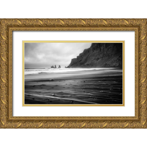 Vik Trails Gold Ornate Wood Framed Art Print with Double Matting by Klemensak, Tomaz