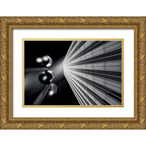 Interstellar Gold Ornate Wood Framed Art Print with Double Matting by Novillo, Alfonso