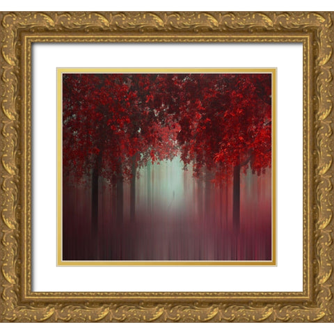 Out Of Love Gold Ornate Wood Framed Art Print with Double Matting by Neer, Ildiko