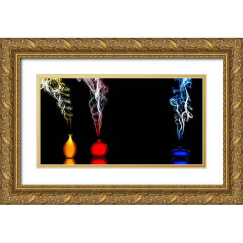 Individuality Gold Ornate Wood Framed Art Print with Double Matting by Doyle, Renee