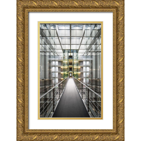 Untitled Gold Ornate Wood Framed Art Print with Double Matting by Brosdau, Benjamin