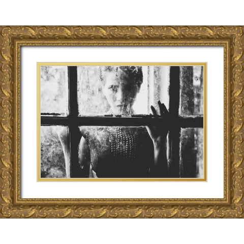 Trapped Gold Ornate Wood Framed Art Print with Double Matting by Fauzi Nurulhamzah, Akhmad