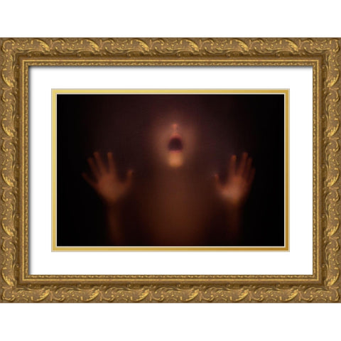 The Silent Scream Gold Ornate Wood Framed Art Print with Double Matting by Bokeh, David