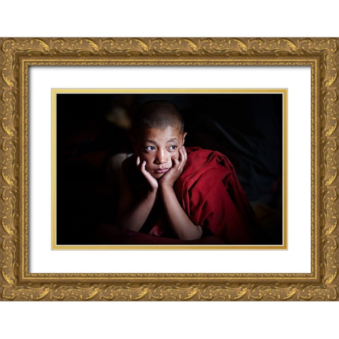 Will Be My Life? Gold Ornate Wood Framed Art Print with Double Matting by Pandolfini, Sergio