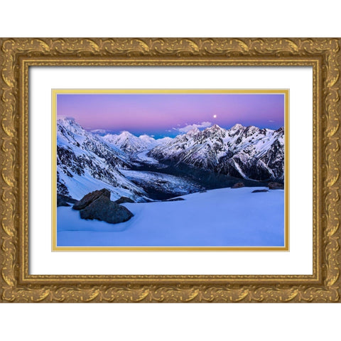 A State Of Tranquility Gold Ornate Wood Framed Art Print with Double Matting by Zhang, Yan