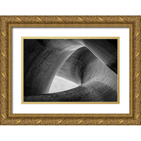 Entwined Gold Ornate Wood Framed Art Print with Double Matting by Pfeiffer, Peter