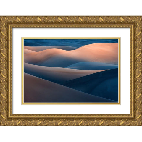 Range Of Colors Gold Ornate Wood Framed Art Print with Double Matting by Kravanja, Jure