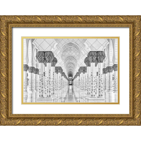 Kind Of Symmetry Gold Ornate Wood Framed Art Print with Double Matting by Schilbe, Stefan