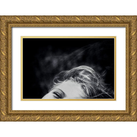 A Breeze Of Happiness Gold Ornate Wood Framed Art Print with Double Matting by Flour, Piet