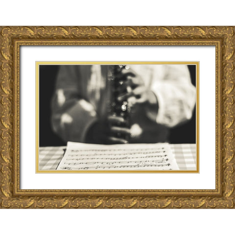 The Magic Of Queralts Music Gold Ornate Wood Framed Art Print with Double Matting by Salgado Gispert, Gloria