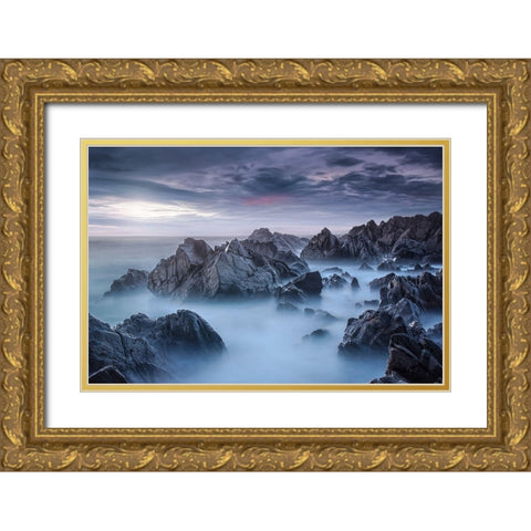 Nuno Araujo Ac The Chronicles Of Helion | Rebirth Gold Ornate Wood Framed Art Print with Double Matting by Araujo, Nuno