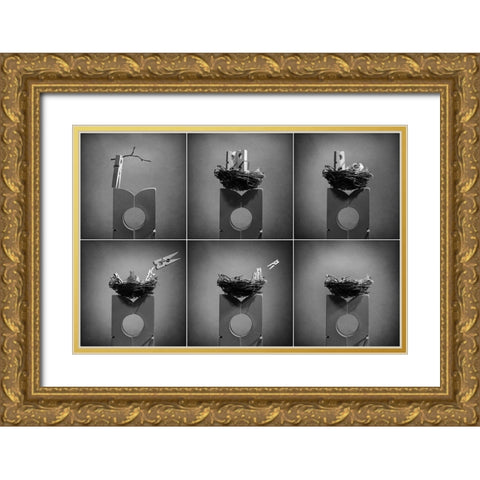 The Nest Gold Ornate Wood Framed Art Print with Double Matting by Ivanova, Victoria