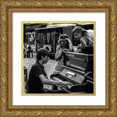 Jouez Gold Ornate Wood Framed Art Print with Double Matting by Vitaliy