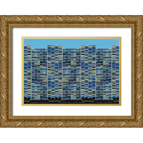 Big-Bigger-Biggest Gold Ornate Wood Framed Art Print with Double Matting by Van Maastricht, Henk