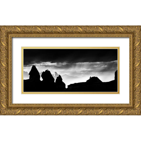 The Thinker Gold Ornate Wood Framed Art Print with Double Matting by Luis Duran, Juan