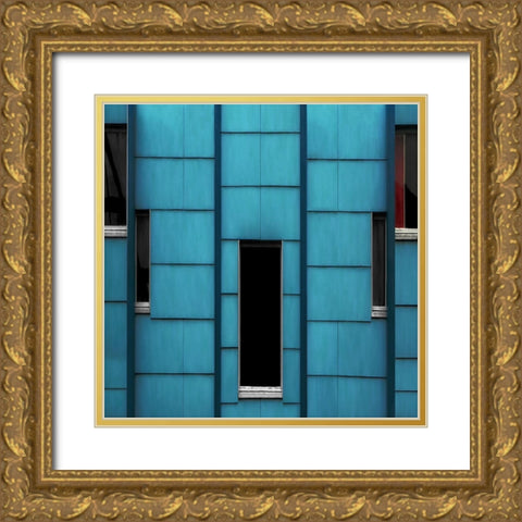 Five-Piece Gold Ornate Wood Framed Art Print with Double Matting by Claes, Gilbert