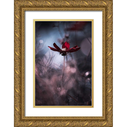 Tenue De Soirace Gold Ornate Wood Framed Art Print with Double Matting by Bravin, Fabien