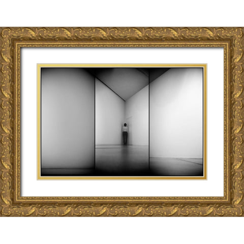 Evolution Gold Ornate Wood Framed Art Print with Double Matting by Kravanja, Jure