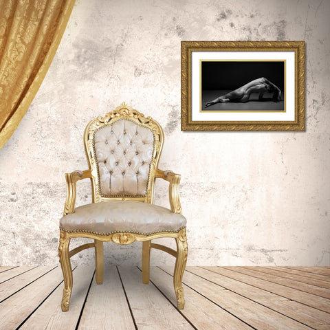Bodyscape Gold Ornate Wood Framed Art Print with Double Matting by Belovodchenko, Anton