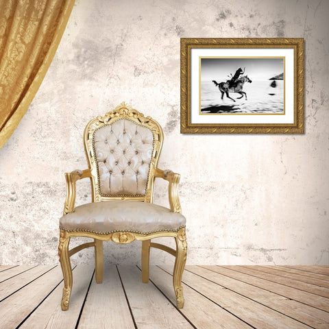 Untitled Gold Ornate Wood Framed Art Print with Double Matting by Yilmaz, Murat