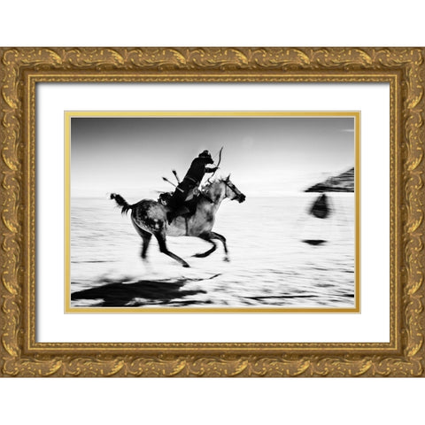 Untitled Gold Ornate Wood Framed Art Print with Double Matting by Yilmaz, Murat