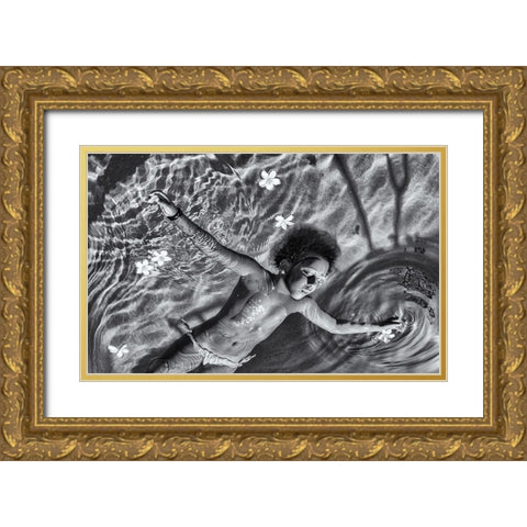 I Can Fly Gold Ornate Wood Framed Art Print with Double Matting by Salgado Gispert, Gloria