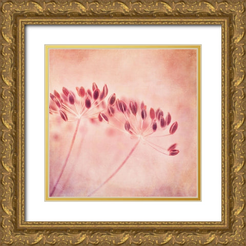 ILl Wait All Winter Gold Ornate Wood Framed Art Print with Double Matting by Wettstein, Priska