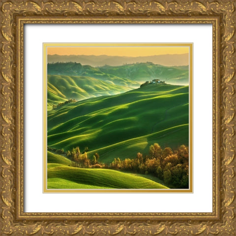 Mucigliani... Gold Ornate Wood Framed Art Print with Double Matting by Browko, Krzysztof