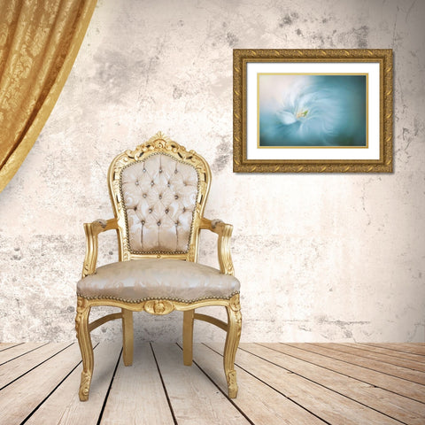 Floral Ballet Gold Ornate Wood Framed Art Print with Double Matting by Parker, Jacky