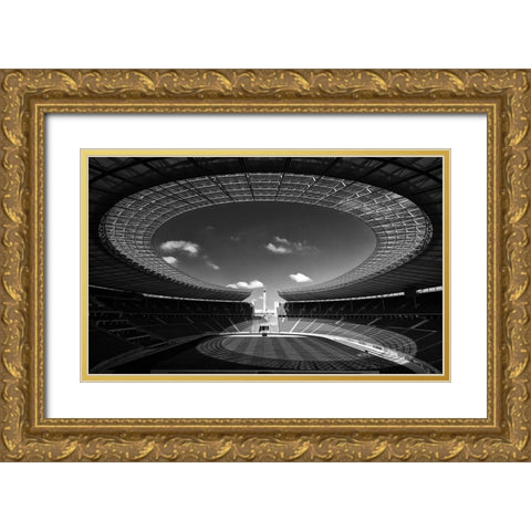 Omega Gold Ornate Wood Framed Art Print with Double Matting by Hawerkamp, Hans-Wolfgang