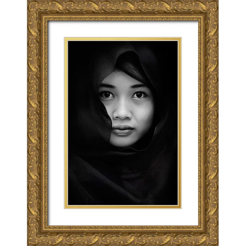 Yuliastuti Gold Ornate Wood Framed Art Print with Double Matting by Yudhi Winarno, Teguh