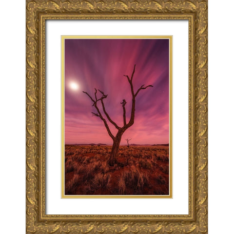 Magic Moments Gold Ornate Wood Framed Art Print with Double Matting by Hoffmann, Raymond