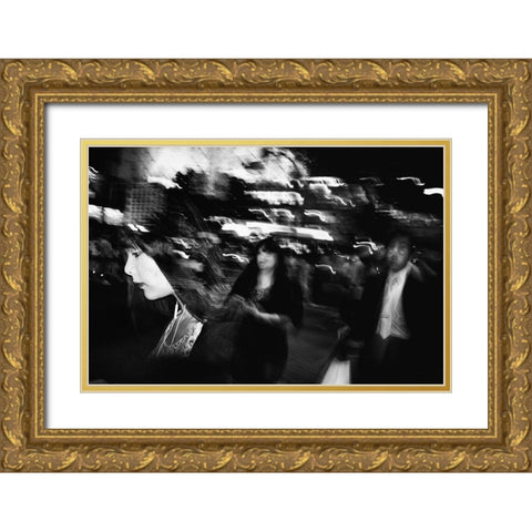 Untitled Gold Ornate Wood Framed Art Print with Double Matting by Suzuki, Tatsuo