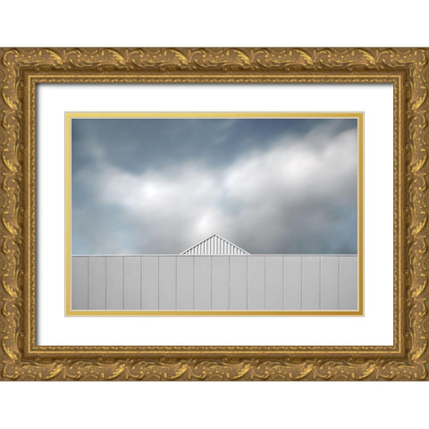 Mini Dome Gold Ornate Wood Framed Art Print with Double Matting by Claes, Gilbert