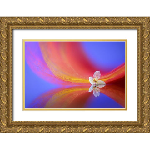 The Whisper Gold Ornate Wood Framed Art Print with Double Matting by Pan, Sophie