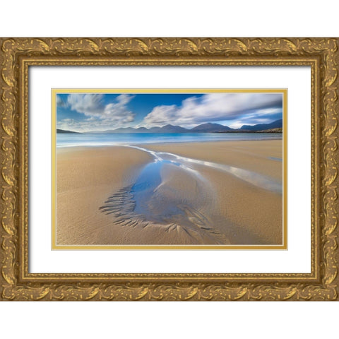 Luskentyre Gold Ornate Wood Framed Art Print with Double Matting by Marchegiani, Roberto